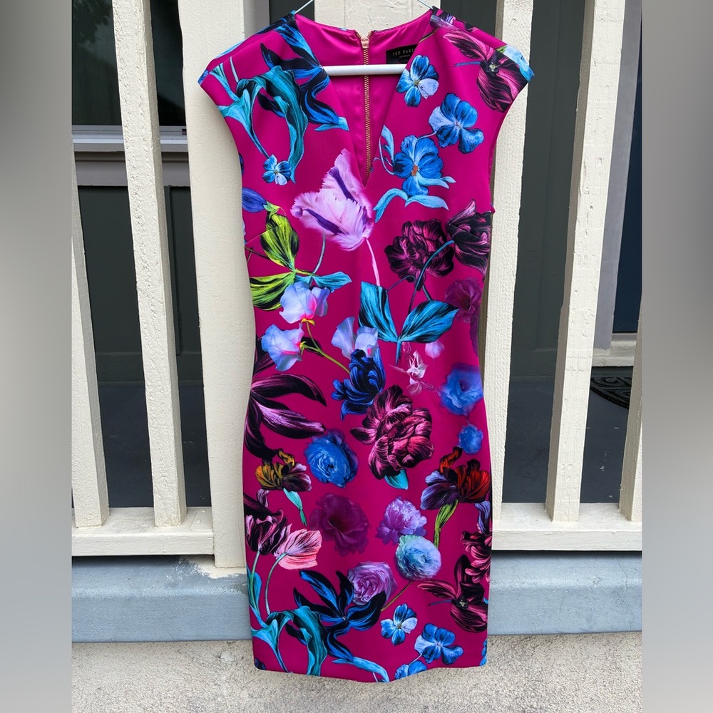 Ted Baker Vibrant Floral Midi Dress